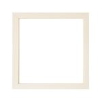 Brüssel quadratischer Mandala Bilderrahmen Weiß