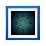 Brüssel Mandala Bilderrahmen Blau