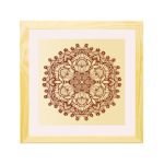 Brüssel quadratischer Mandala Bilderrahmen Natur