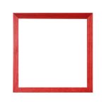 Brüssel quadratischer Mandala Bilderrahmen Rot