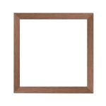 Brüssel quadratischer Mandala Bilderrahmen Dunkelbraun