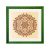 Brüssel quadratischer Mandala Bilderrahmen Grün