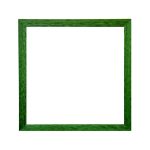 Brüssel quadratischer Mandala Bilderrahmen Grün