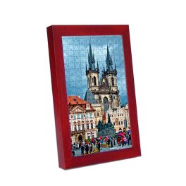Prag Puzzle Bilderrahmen, Bordeauxrot