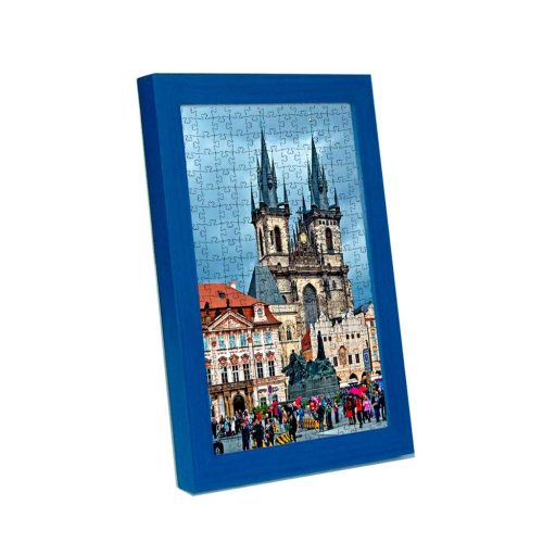 Prag Puzzle Bilderrahmen, Königsblau