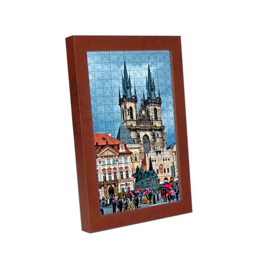 Prag Puzzle Bilderrahmen, Dunkles Apfelblau
