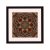 Amsterdam quadratischer Mandala-Bilderrahmen Nussbraun