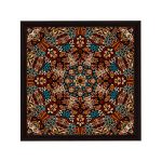 Amsterdam quadratischer Mandala-Bilderrahmen Nussbraun