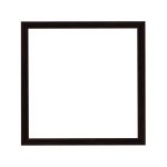 Amsterdam quadratischer Mandala-Bilderrahmen Nussbraun