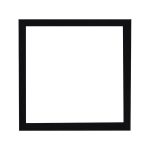 Amsterdam quadratischer Mandala-Bilderrahmen Schwarz