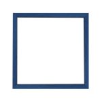 Amsterdam quadratischer Mandala-Bilderrahmen Blau