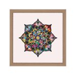 Amsterdam quadratischer Mandala-Bilderrahmen Natur