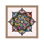 Amsterdam quadratischer Mandala-Bilderrahmen Natur