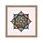 Amsterdam quadratischer Mandala-Bilderrahmen Natur