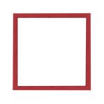 Amsterdam quadratischer Mandala-Bilderrahmen Rot