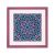 Amsterdam quadratischer Mandala-Bilderrahmen Rosa