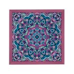 Amsterdam quadratischer Mandala-Bilderrahmen Rosa