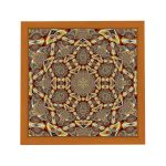 Amsterdam quadratischer Mandala-Bilderrahmen Gelb