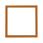 Amsterdam quadratischer Mandala-Bilderrahmen Gelb