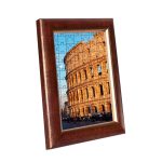 Rom Puzzle Bilderrahmen, Braun-Gold