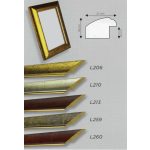 Rom Bilderrahmen antik braun 15 x 21 cm