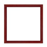 Nairobi Mandala quadratischer Bilderrahmen  Bordeauxrot