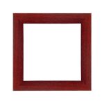 Nairobi Mandala quadratischer Bilderrahmen  Bordeauxrot