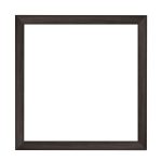 Nairobi Mandala quadratischer Bilderrahmen  Schwarz