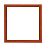 Nairobi Mandala quadratischer Bilderrahmen  Mittelbraun