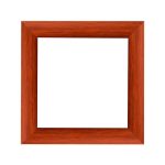 Nairobi Mandala quadratischer Bilderrahmen  Mittelbraun