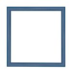 Nairobi Mandala quadratischer Bilderrahmen  Blau