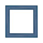 Nairobi Mandala quadratischer Bilderrahmen  Blau