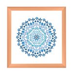 Nairobi Mandala quadratischer Bilderrahmen  Natur