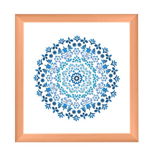 Nairobi Mandala quadratischer Bilderrahmen  Natur