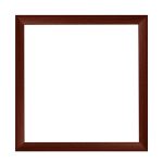 Nairobi Mandala quadratischer Bilderrahmen  Dunkelbraun