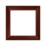 Nairobi Mandala quadratischer Bilderrahmen  Dunkelbraun