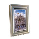 Madrid Puzzle Bilderrahmen, Silber