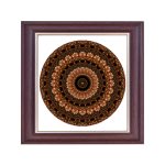Madrid Mandala Bilderrahmen Dunkelbraun