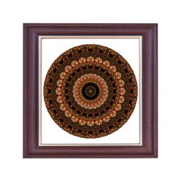Madrid Mandala Bilderrahmen Dunkelbraun