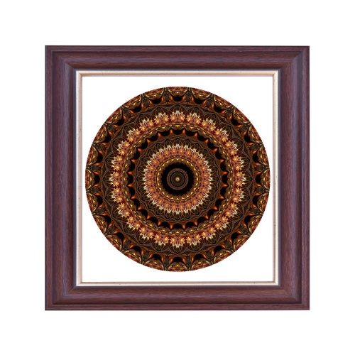 Madrid Mandala Bilderrahmen Dunkelbraun