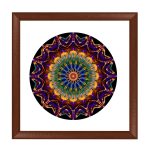 Wien  Mandala Bilderrahmen Nussbraun