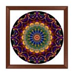Wien  Mandala Bilderrahmen Nussbraun