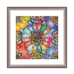 Wien  Mandala Bilderrahmen Silber