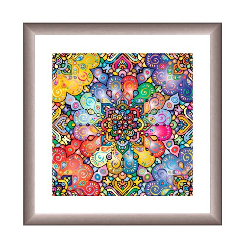 Wien  Mandala Bilderrahmen Silber