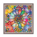 Wien  Mandala Bilderrahmen Silber