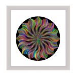 Wien  Mandala Bilderrahmen Weiß