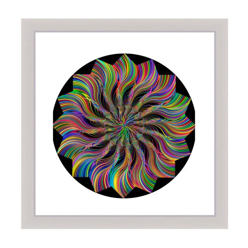 Wien  Mandala Bilderrahmen Weiß