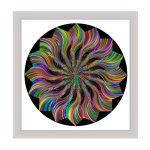 Wien  Mandala Bilderrahmen Weiß