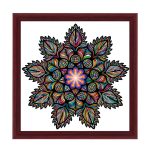 Wien  Mandala Bilderrahmen Mahagoni