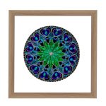 Wien  Mandala Bilderrahmen Eiche